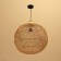 Ceiling Lamp from Rotan "Gyan" 1x120W, E27, 60x60x60 cm