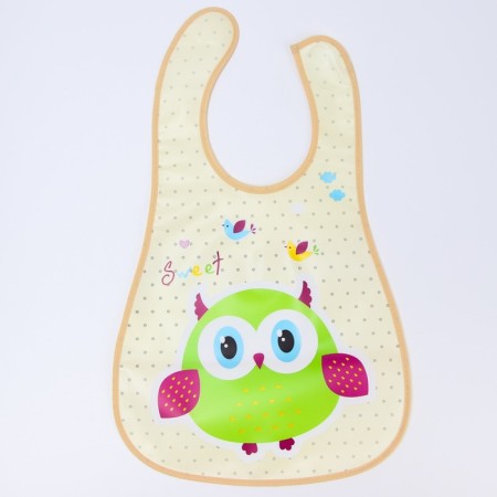 Bibslate with a pocket for a girl, waterproof, on Velcro, Mix color-6