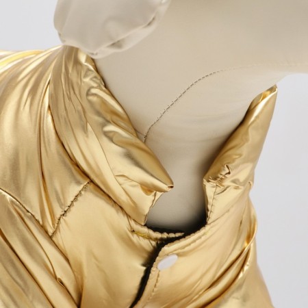Dog jacket "Cosmonaut", size 16, black-gold (DS 40, Osh 34, OG 48 cm)-4