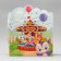 Gift folding box, packaging, "carousel of joy", 25 x 25 x 10 cm