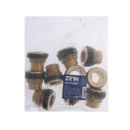 Zein fitting, 1 ", for containers, with gaskets, brass-2
