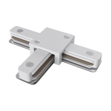 Connector T-shaped for the Technical tra001ct-11W, 10.6x7x1.7 cm, white color.