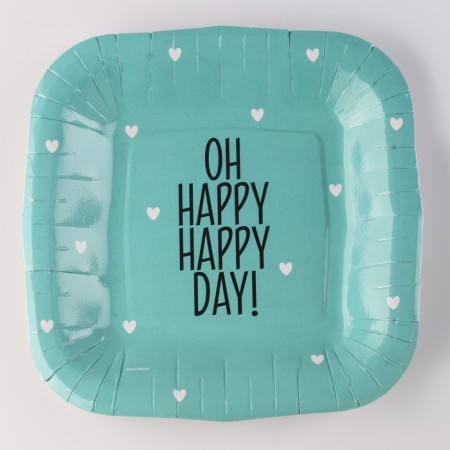 Set of dishes "Happy Day", glasses 6 pcs., Plates 6 pcs.-2