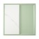 Coffee mayen table, 450 × 450 × 550 mm, white / green color