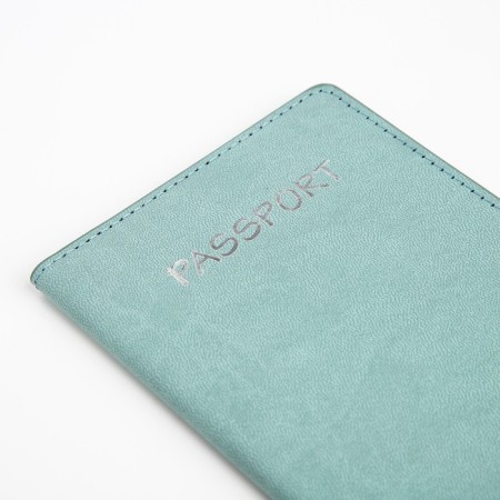 Cover for passport, mint color-3
