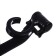 Hook for bags on a stroller, plastic, rotates 360 °, Velcro, black color