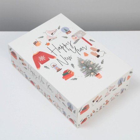 Folding box "Hugge", 30 x 20 x 9 cm, new year-1