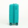 Small suitcase 20 "On a zipper, code lock, 4 wheels, turquoise color