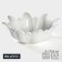 Porcelain salad Magistro "Blanche. Flower ", d = 30.6 cm, white color