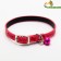 Collar with embossing "bones and curls", the basis of TPR, 30 x 1 cm, mix of flowers