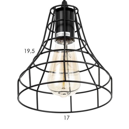 Lamp "Cup" 3he27 40W 30x30x19-139 cm-4