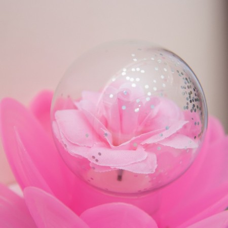 Night "Pink Flower" LED 8x8x12 cm Risalux-4
