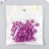 Plastic beads "Crystal polyhedron. Blackmary" transparent set of 20 g 1x1x1 cm