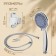 Shower Set Zein Z0105, hose 150 cm, nuts, holder, watering can 5 modes