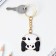 A keychain for children, metal "Panda", 4 x 4.3 cm