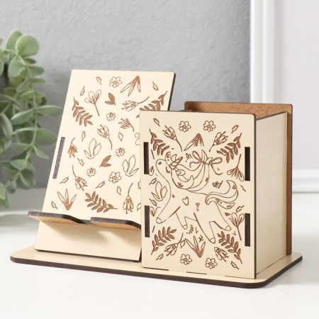 The desktop organizer "Unicorn" 18x12.5x9 cm (set of 9 parts)-2