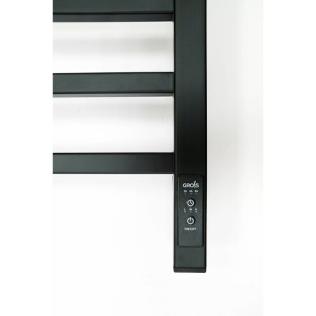 Electric towel Grois Alex, 400x800 mm, 8 crossbars, lower, black-4