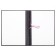 A4 Diploma Work folder, boumville, scallops/cassation, (without paper) black 10dr01