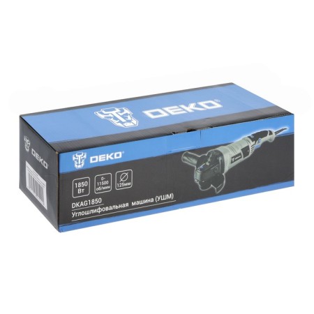Corner grinder Deko DKAG1850, Network, 1850 W, Anti -Vibration Handle, 11000 rpm 967103-8
