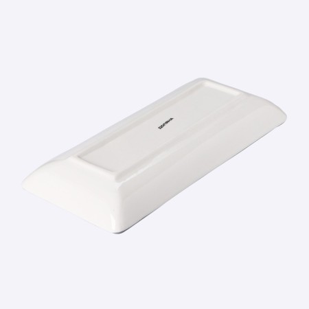 Serving share "Dracosha", 28 × 12 × 3.2 cm, white color-2