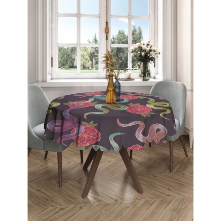 Photo scatter round, size 150x150 cm, Saten-2