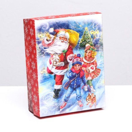 Gift box team "Winter Fun", 16.5 x 12.5 x 5.2 cm