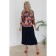 Women's skirt, size 48, blue color