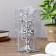 Climber Plastic, glass for 1 candle "openwork ball" glass on the leg silver 15x6x6 cm