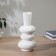 VAZA Ceramics Table "Grayson" Rings, 24x1 cm, white
