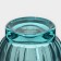 Low glass glass "Roman", 250 ml, turquoise color