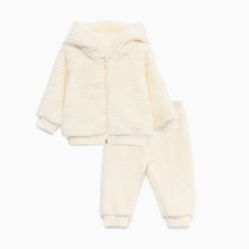 Plush costume: sweatshirt and pants crumb I, height 62-68, milk