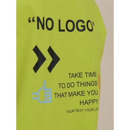 T -shirt for boys, height 146 cm, lime color-6