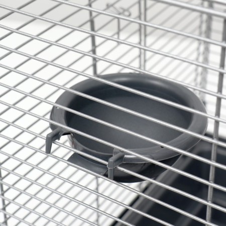 Birds Cage "Piggers" No. 105, collapsible, 3 sections, 58 x 40 x 126cm, gray-7