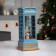 LED figure “Snowman in a telephone booth” 10.5 × 25 × 10.5 cm, plastic, AAX3 batteries (not complete), USB, glow warm white