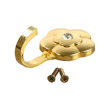 One -rod hook for curtains Cappio KC117, color gold, 2 pcs-5