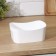 Basket for storage without a lid, 1.6 l, 19 × 14 × 8 cm, white color