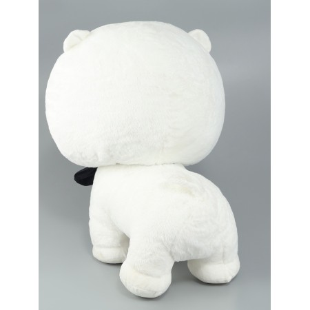 Soft toy "Dog in a butterfly", 60 cm, white color-2