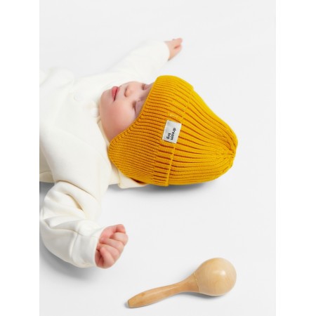 Hat children's baby I r.48-50 yellow-3