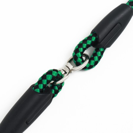 Ringovka with a swivel, 150 x 0.6 cm, black-green-4