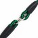 Ringovka with a swivel, 150 x 0.6 cm, black-green