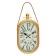 Watching clock, series: interior, "curtain", discrete move, 35 x 77 cm