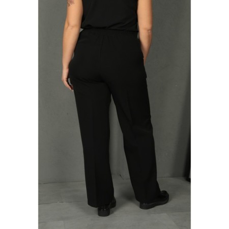 Female trousers, size 48, black color-5