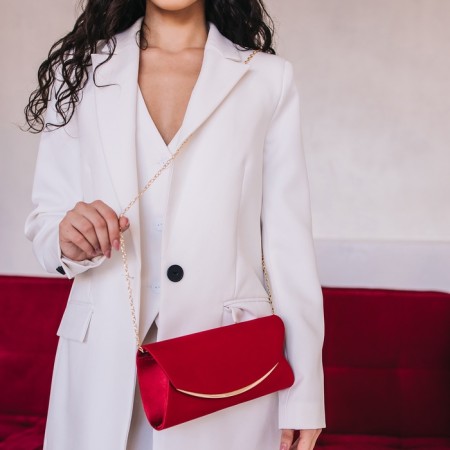 Female bag on a magnet, red color-9