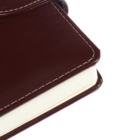 Dated diary 2024 A5 176 sheets, Devente.norwich, solid cover with artificial leather foam, lies, cream block 70 g/m2, brown-4