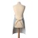 Apron of the Dolyana with a pocket, central blue, 70*65 ± 4cm, 100% HL, mobble