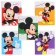 Notebook in a cage 12 sheets, 5 types of mix, cover coated paper, Mickey Mouse