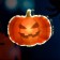 LED toy "Pumpkin" 10 × 8.5 cm, batteries AG13x3, glow of multi