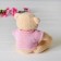 Soft toy "Bear", 20 cm, blouse with the inscription, Mix color