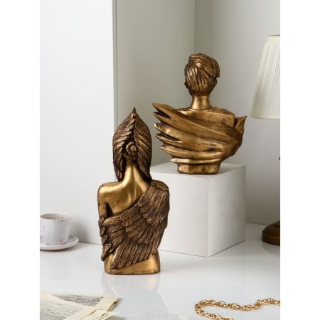 Set of figures "Woman Warrior", polystone, 42 cm, 2 pcs, the color of bronze-2