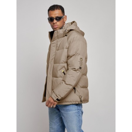 Sports Bologna male winter, size 58, beige color-8
